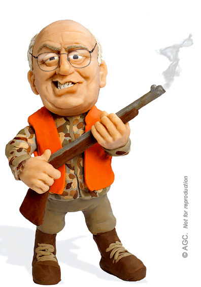Cheney's got a gun